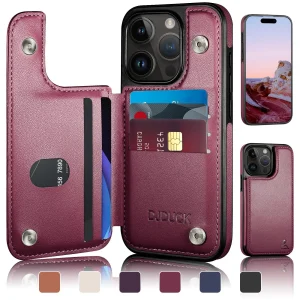 DJDUCK Wallet Phone Case for iPhone 13 Pro Max 6.7"