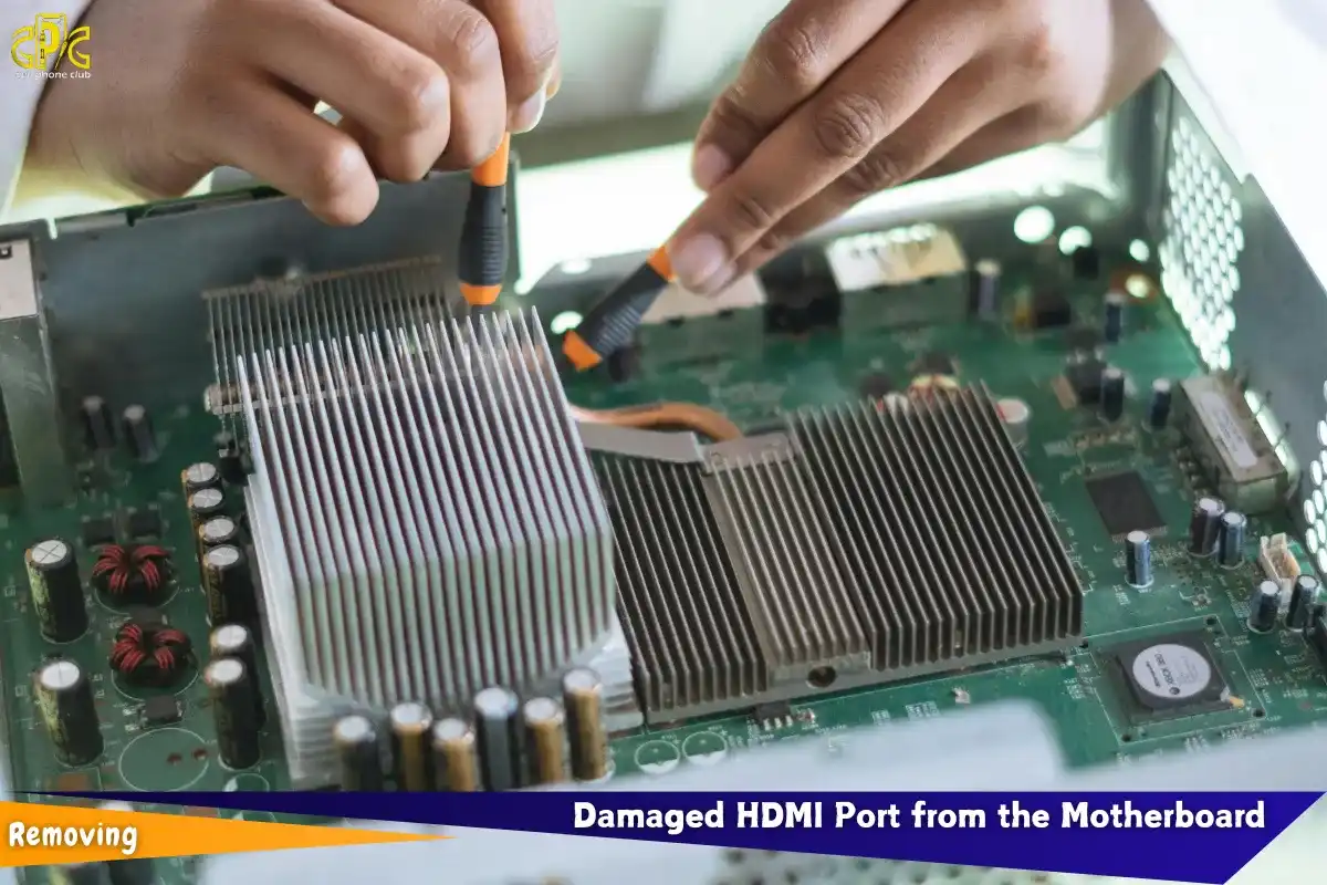Removing the Damaged HDMI Port from the Motherboard