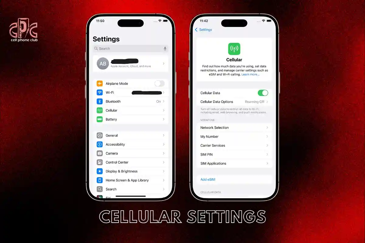 iPhone Cellular Settings