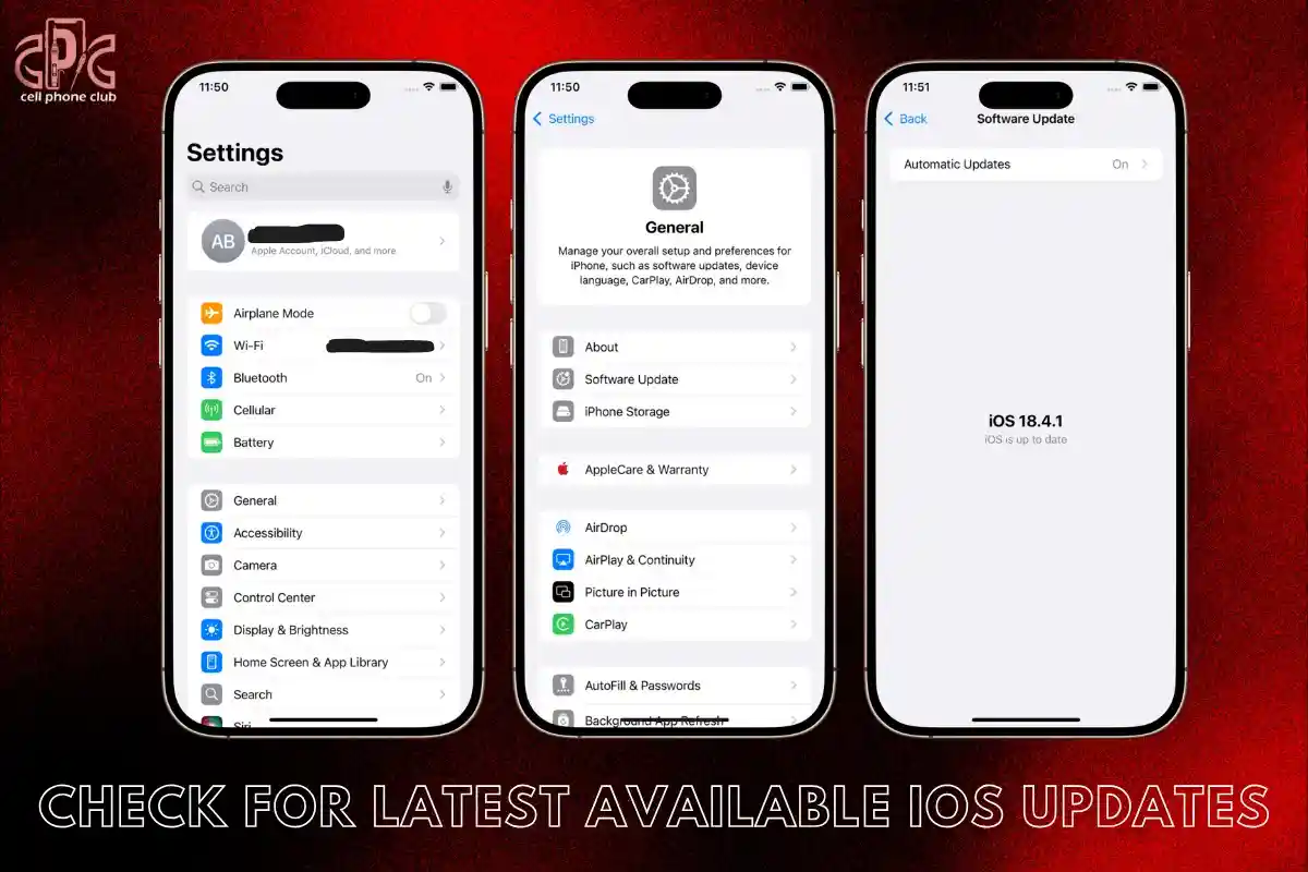 Check for latest available iOS updates