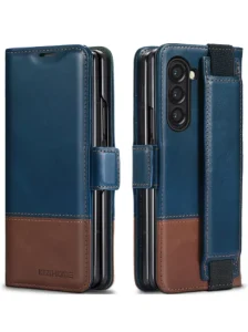 Samsung Galaxy Z Fold 6 Case Genuine Leather Wallet Case