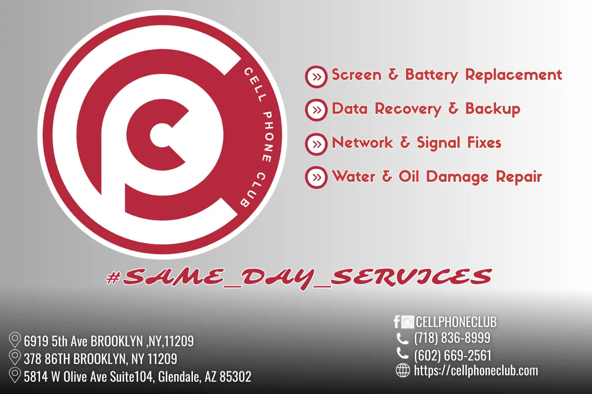 Cell Phone Club – Repair iPhone Services shop Brooklyn & Glendale