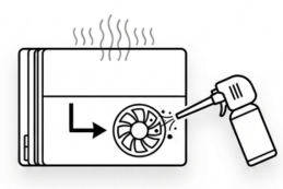 Overheating fan cleaning​